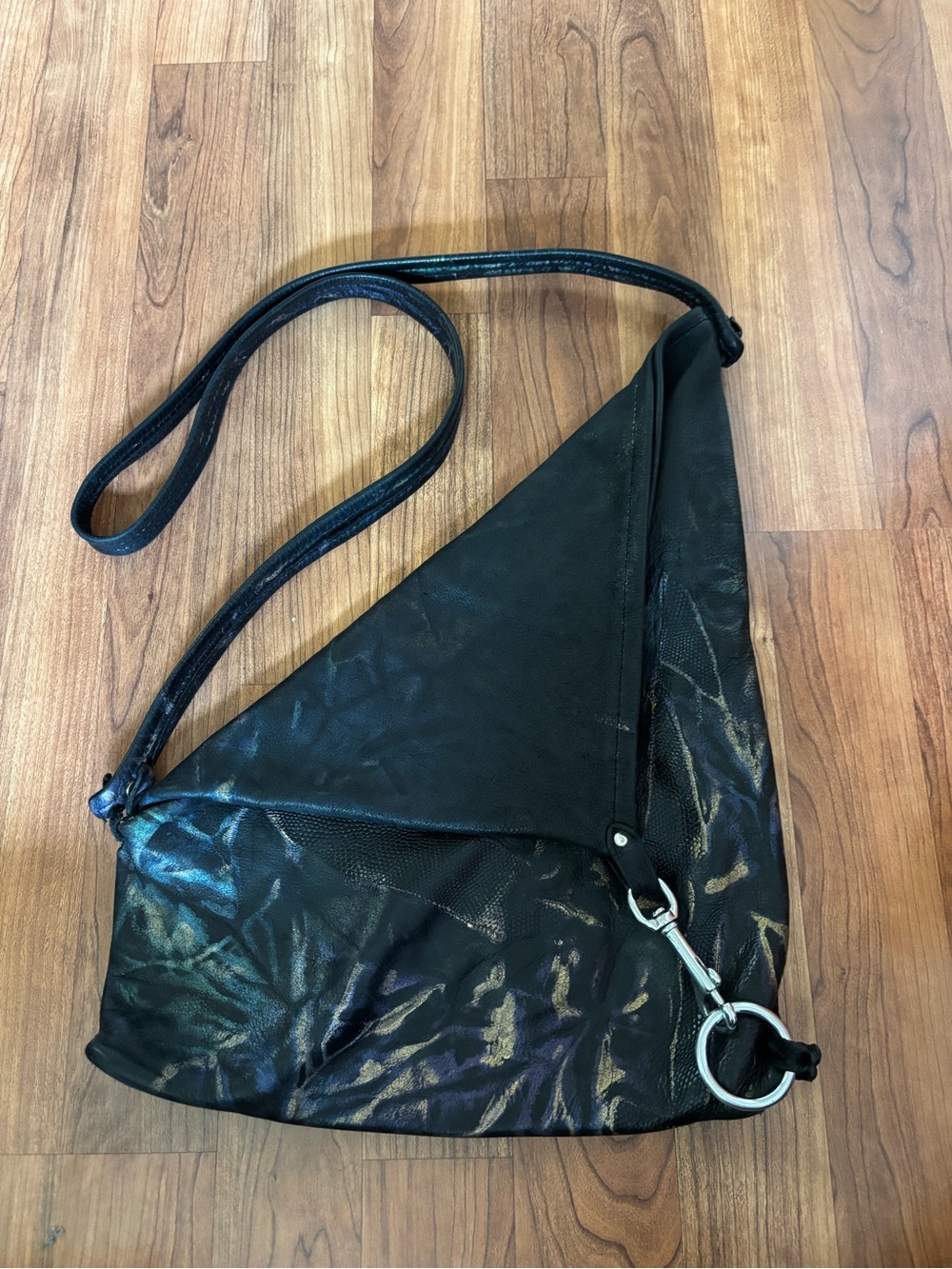 KT Leather Designs Triangle Bag
